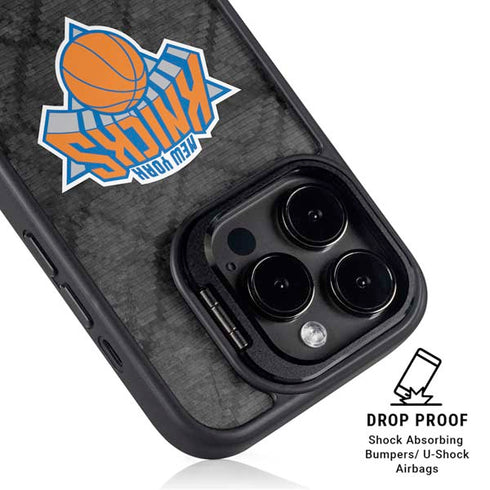 NBA New York Knicks Dark Rust iPhone 15 Pro Max Kickstand Case