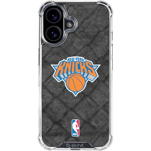 NBA New York Knicks Dark Rust iPhone 16 Plus Clear Case