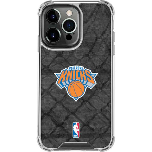NBA New York Knicks Dark Rust iPhone 16 Pro Clear Case