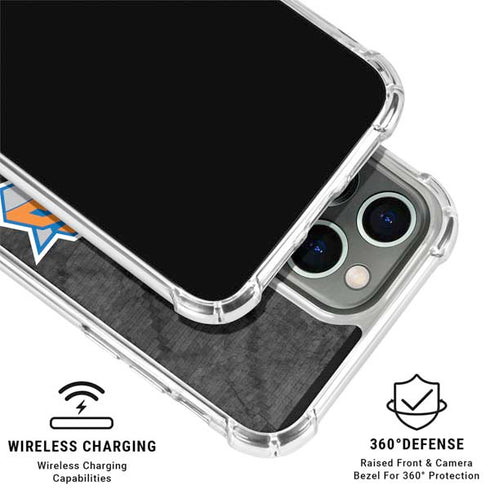 NBA New York Knicks Dark Rust iPhone 16 Pro Clear Case