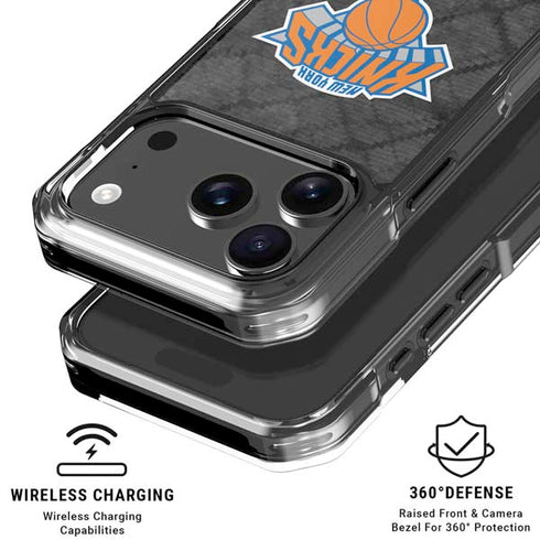 NBA New York Knicks Dark Rust iPhone 18 Pro Clear Case