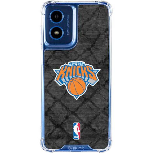 NBA New York Knicks Dark Rust Moto G Play 4G (2024) Clear Case