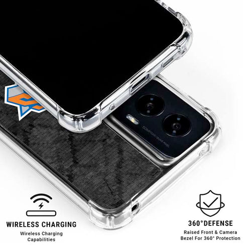 NBA New York Knicks Dark Rust Moto G Power 5G (2024) Clear Case