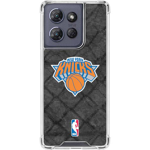 NBA New York Knicks Dark Rust Moto G Power 5G (2025) Clear Case