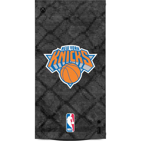 NBA New York Knicks Dark Rust XBox Series X Digital Edition Console Skin