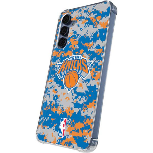 NBA New York Knicks Digi Camo Galaxy A35 5G Clear Case