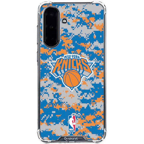 NBA New York Knicks Digi Camo Galaxy A36 5G Clear Case