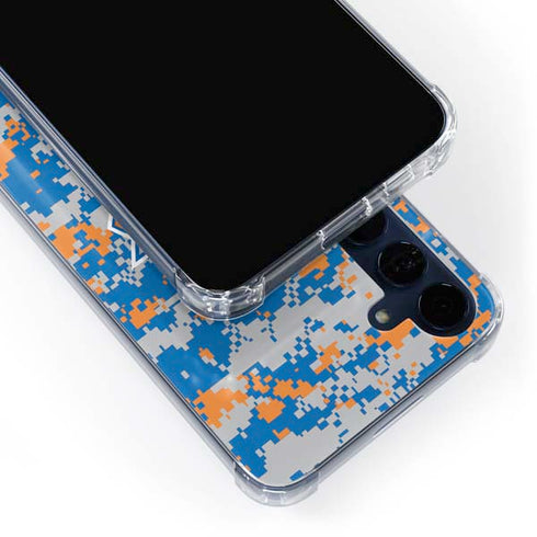 NBA New York Knicks Digi Camo Galaxy A55 5G Clear Case