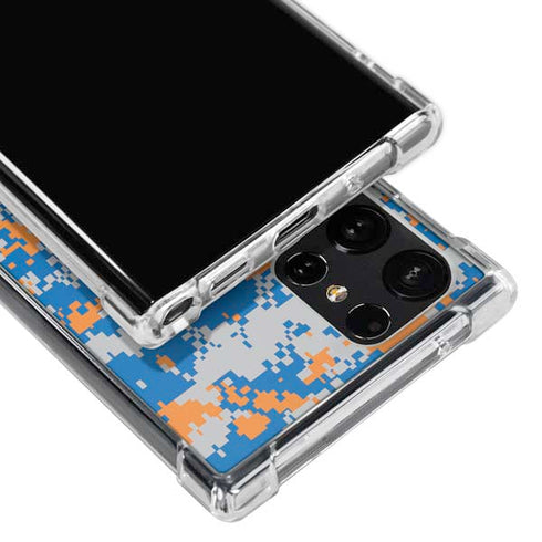 NBA New York Knicks Digi Camo Galaxy S23 Ultra Clear Case