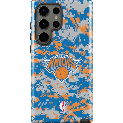 NBA New York Knicks Digi Camo Galaxy S23 Ultra Pro Case