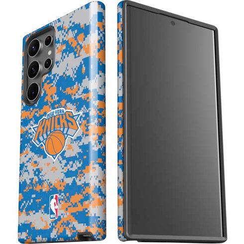 NBA New York Knicks Digi Camo Galaxy S23 Ultra Pro Case