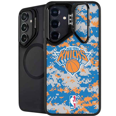 NBA New York Knicks Digi Camo Galaxy S25 Kickstand Case