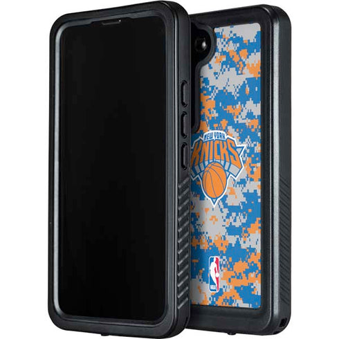 NBA New York Knicks Digi Camo Galaxy S24 Waterproof Case