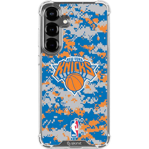 NBA New York Knicks Digi Camo Galaxy S26 Plus Clear Case