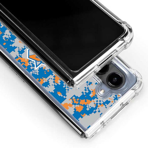 NBA New York Knicks Digi Camo Galaxy Z Fold5 5G Clear Case