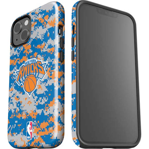 NBA New York Knicks Digi Camo iPhone 15 Impact Case