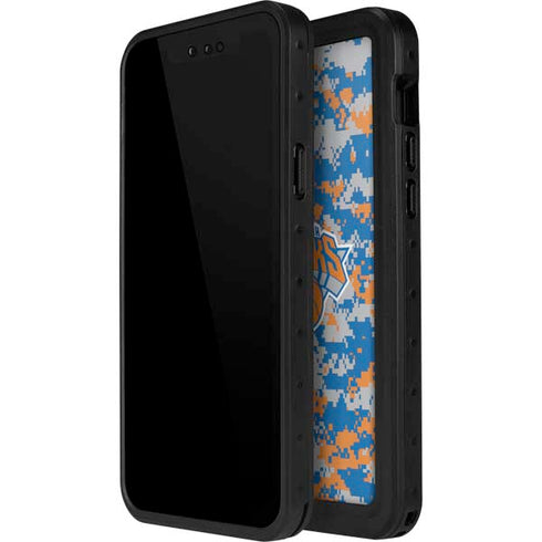 NBA New York Knicks Digi Camo iPhone 15 Pro Waterproof Case