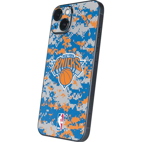 NBA New York Knicks Digi Camo iPhone 15 Skin