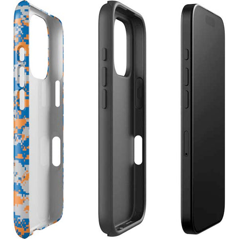 NBA New York Knicks Digi Camo iPhone 16 Pro Impact Case