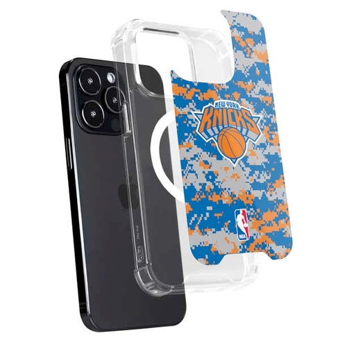 NBA New York Knicks Digi Camo iPhone 16 Pro MagSafe Case