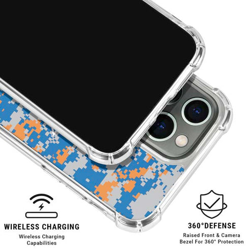 NBA New York Knicks Digi Camo iPhone 16 Pro Max Clear Case