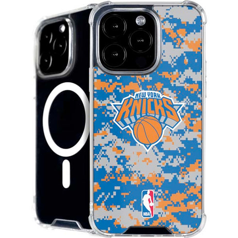 NBA New York Knicks Digi Camo iPhone 16 Pro Max MagSafe Case
