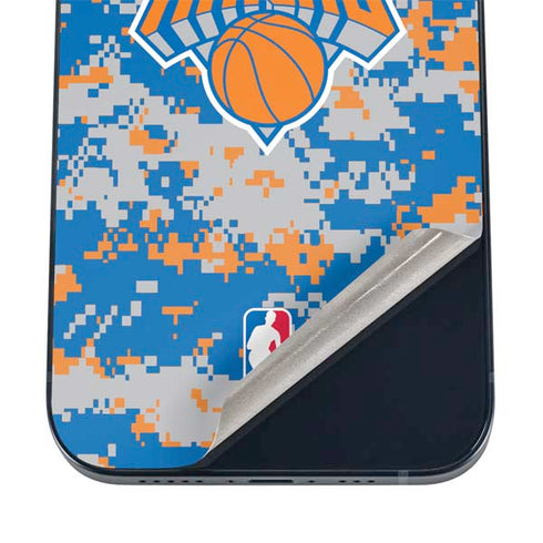 NBA New York Knicks Digi Camo iPhone 16 Skin
