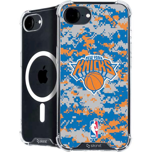 NBA New York Knicks Digi Camo iPhone 16e MagSafe Case