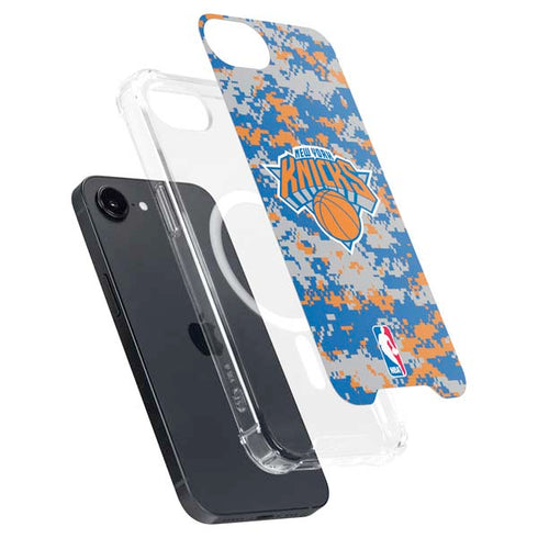 NBA New York Knicks Digi Camo iPhone 16e MagSafe Case