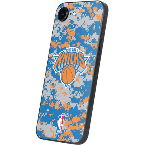 NBA New York Knicks Digi Camo iPhone 16e Skin