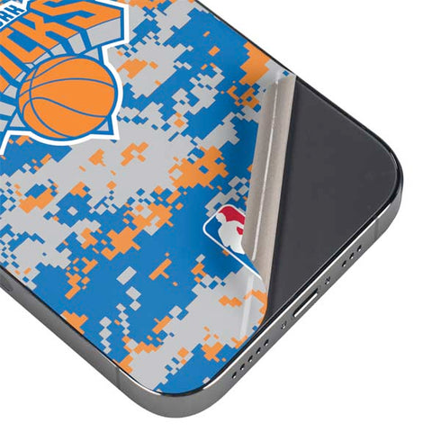 NBA New York Knicks Digi Camo iPhone 16e Skin