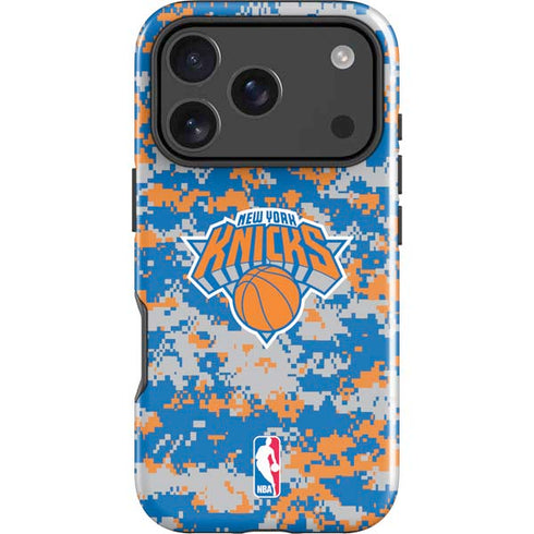 NBA New York Knicks Digi Camo iPhone 18 Pro Impact Case