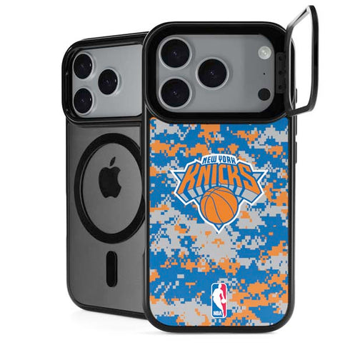 NBA New York Knicks Digi Camo iPhone 18 Pro Kickstand Case