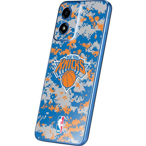 NBA New York Knicks Digi Camo Moto G Play 4G (2024) Skin