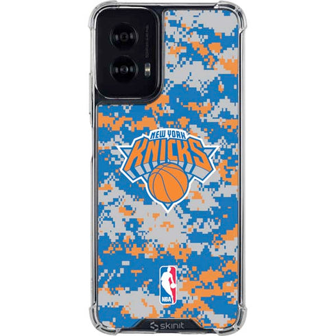 NBA New York Knicks Digi Camo Moto G Power 5G (2024) Clear Case