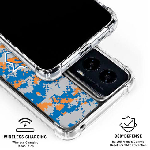 NBA New York Knicks Digi Camo Moto G Power 5G (2024) Clear Case