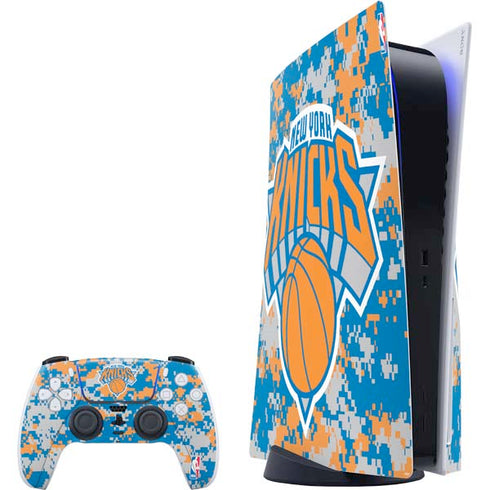 NBA New York Knicks Digi Camo PlayStation PS5 Skins