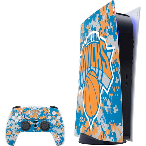 NBA New York Knicks Digi Camo PlayStation PS5 Skins