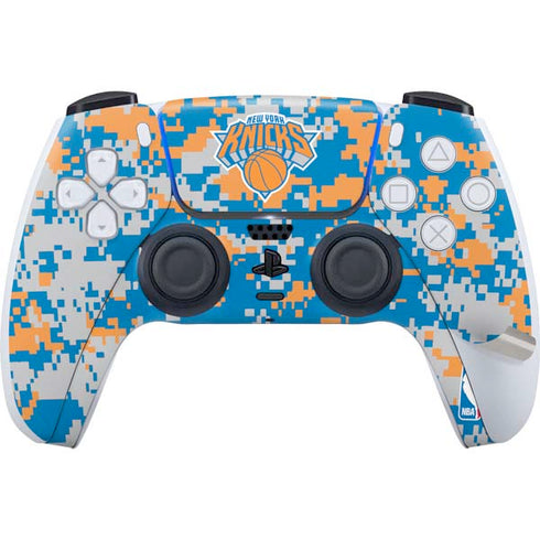 NBA New York Knicks Digi Camo PS5 Pro Disk Bundle Skin