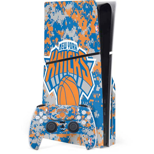 NBA New York Knicks Digi Camo PlayStation PS5 Skins