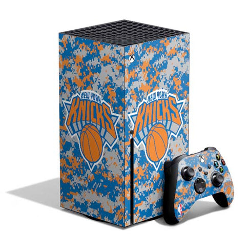 NBA New York Knicks Digi Camo Xbox Series X Bundle Skin