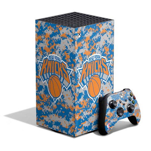NBA New York Knicks Digi Camo XBox Series X Digital Edition Bundle Skin