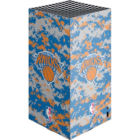 NBA New York Knicks Digi Camo XBox Series X Digital Edition Console Skin