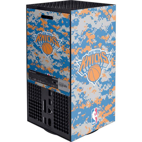 NBA New York Knicks Digi Camo XBox Series X Digital Edition Console Skin