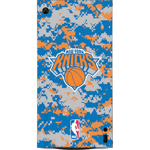 NBA New York Knicks Digi Camo XBox Series X Digital Edition Console Skin