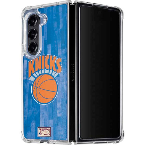NBA New York Knicks Hardwood Classics Galaxy Z Fold5 5G Clear Case