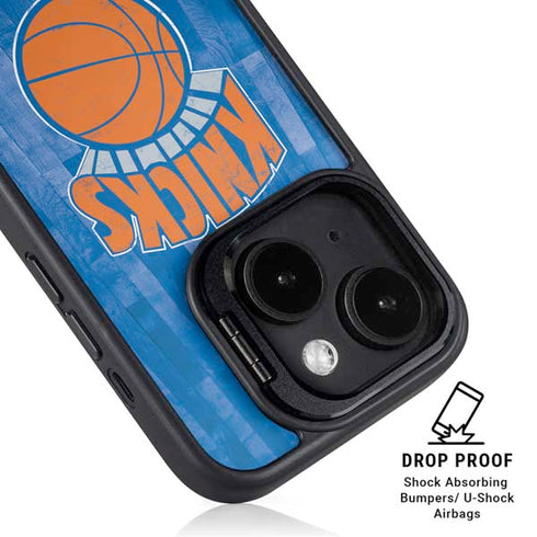 NBA New York Knicks Hardwood Classics iPhone 15 Plus Kickstand Case