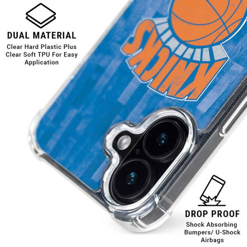 NBA New York Knicks Hardwood Classics iPhone 16 Plus Clear Case