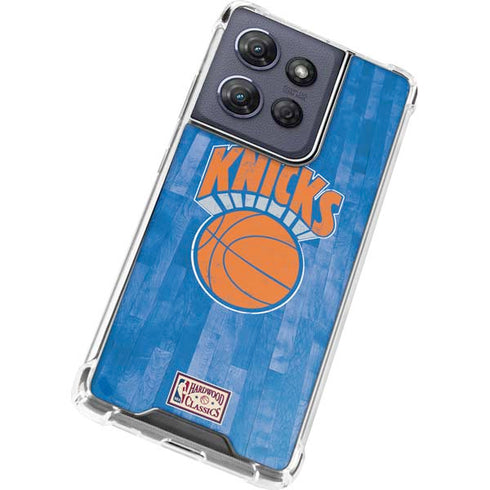 NBA New York Knicks Hardwood Classics Moto G 5G (2025) Clear Case