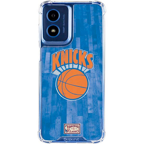 NBA New York Knicks Hardwood Classics Moto G 5G (2024) Clear Case